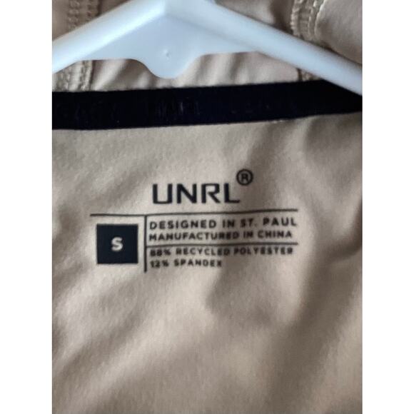 Unrl Men's Ultra Long Sleeve Pullover Hoodie Sports Performance Tan Size Small - Picture 10 of 10